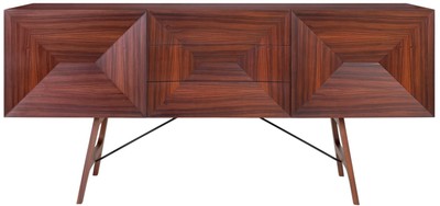 4251549341734 - Luxus Rosenholz Sideboard mit 2 TÃ¼ren und 3 Schubladen Braun 200 x 50 x H 90 cm - Luxus QualitÃ¤t