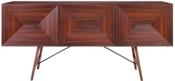 4251549341734 - Luxus Rosenholz Sideboard mit 2 TÃ¼ren und 3 Schubladen Braun 200 x 50 x H 90 cm - Luxus QualitÃ¤t