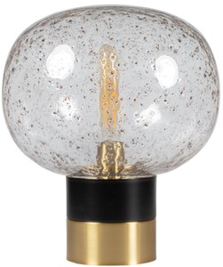4251549341796 - Luxus Tischleuchte Schwarz   Messingfarben Ã 34 x H 38 cm - Designer Tischlampe