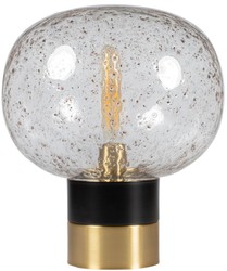 4251549341796 - Luxus Tischleuchte Schwarz   Messingfarben Ã 34 x H 38 cm - Designer Tischlampe