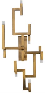 4251549342007 - Luxus Wohnzimmer Edelstahl LED Wandleuchte Gold 305 x 285 x H 735 cm - Designer Wandlampe