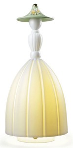 4251549342359 - Designer Porzellan LED Tischleuchte Dame WeiÃ   Mehrfarbig Ã 17 x H 37 cm - Luxus QualitÃ¤t