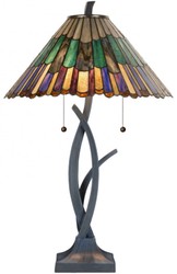 4251549342618 - Luxus Tiffany Tischleuchte   Hockerleuchte Mehrfarbig Ã 50 x H 80 cm - Luxus Lampe aus zahlreichen Glas Mosaik StÃ¼cken