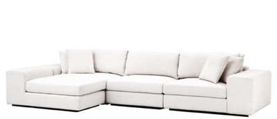4251549342755 - Luxus Wohnzimmer Ecksofa WeiÃ   Schwarz 380 x 200 x H 90 cm - Luxus MÃ¶bel