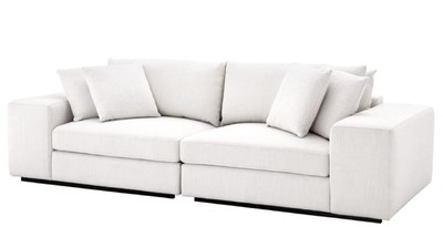 4251549342762 - Luxus Wohnzimmer Sofa WeiÃ   Schwarz 280 x 120 x H 90 cm - Luxus MÃ¶bel