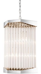 4251549343554 - Luxus Acryl Wohnzimmer Kronleuchter Silber 33 x 285 x H 61 cm - WohnzimmermÃ¶bel