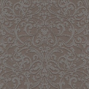 4251549343820 - Barock Textiltapete Braun   Silber - 1005 x 053 m - Stofftapete mit strukturierter OberflÃ¤che