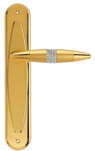 4251549344117 - Luxus TÃ¼rklinken Set Gold 16 x H 275 cm - TÃ¼rgriffe besetzt mit Swarovski Kristallen