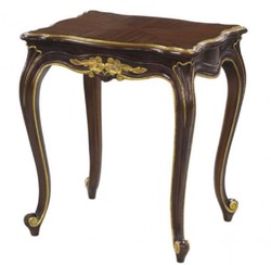4251549344193 - Luxus Barock Beistelltisch Dunkelbraun   Gold 58 x 48 x H 66 cm - Luxus QualitÃ¤t
