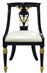 4251549344230 - Luxus Barock Esszimmerstuhl Schwarz   Gold   WeiÃ 53 x 58 x H 89 cm - Barock EsszimmermÃ¶bel
