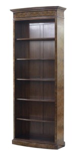 4251549344285 - Luxus Barock BÃ¼cherschrank Braun   Dunkelbraun 88 x 34 x H 222 cm - Luxus Regalschrank im Barockstil