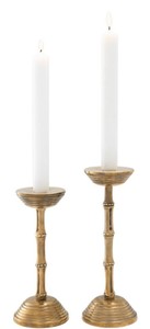 4251549344391 - Luxus Kerzenhalter Set Vintage Messingfarben - Hotel & Restaurant Deko Accessoires