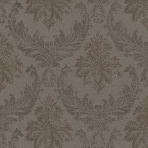 4251549344513 - Barock Textiltapete   Stofftapete Braun - 1005 x 053 m - Tapete mit Vlies Struktur