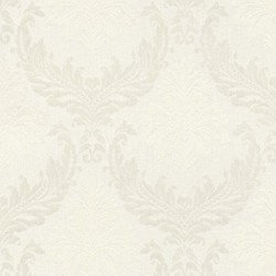 4251549344520 - Barock Textiltapete WeiÃ   Beige   Creme - 1005 x 053 m - Stofftapete mit Vlies Struktur