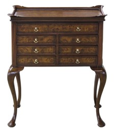 4251549345114 - Luxus Jugendstil Schmuckkommode Braun   Dunkelbraun 61 x 35 x H 72 cm - Schmuckschrank mit 7 Schubladen