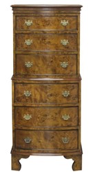 4251549345121 - Luxus Jugendstil Kommode mit 6 Schubladen Hellbraun 553 x 418 x H 1325 cm - Barock & Jugendstil MÃ¶bel