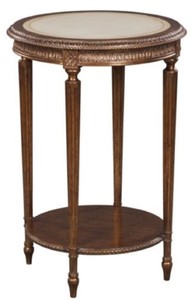4251549345206 - Luxus Barock Beistelltisch Braun   WeiÃ Ã 47 x H 70 cm - Barock WohnzimmermÃ¶bel