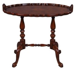4251549345213 - Luxus Barock Teetisch   Beistelltisch mit 2 Tragegriffen Braun 665 x 445 x H 552 cm - BarockmÃ¶bel