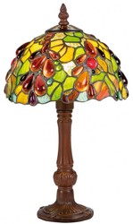 4251549345336 - Luxus Tiffany Tischleuchte Mehrfarbig Ã 20 x H 35 cm - Handgefertigte Hockerleuchte