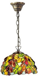 4251549345404 - Luxus Tiffany HÃ¤ngeleuchte Mehrfarbig Ã 20 x H 78 cm - Handgefertigte Pendelleuchte aus 204 Teilen