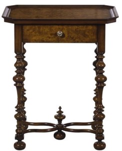 4251549345817 - Luxus Barock Beistelltisch mit Schublade Braun   Dunkelbraun 58 x 42 x H 69 cm - BarockmÃ¶bel