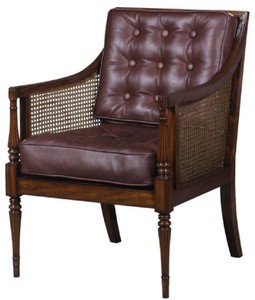 4251549345824 - Luxus Jugendstil Salon Sessel Dunkelbraun   Braun 68 x 65 x H 98 cm - Hotel MÃ¶bel