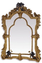 4251549346449 - Barock Spiegel Gold   Schwarz 101 x H 1385 cm - Prunkvoller Wandspiegel im Barockstil