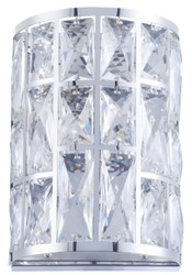 4251549346678 - Luxus Wandleuchte Silber 147 x 10 x H 212 cm - Elegante Wandlampe mit Kristallglas 4251549346678 - Luxus Wandleuchte Silber 147 x 10 x H 212 cm - Elegante Wandlampe mit Kristallglas
