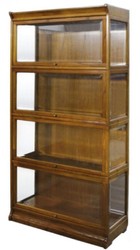 4251549346913 - Luxus BÃ¼cherschrank mit 4 GlastÃ¼ren und LED Beleuchtung Hellbraun 90 x 39 x H 182 cm - BÃ¼roschrank