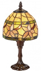 4251549347002 - Luxus Tiffany Tischleuchte Braun   Mehrfarbig Ã 15 x H 30 cm - Luxus Hockerleuchte