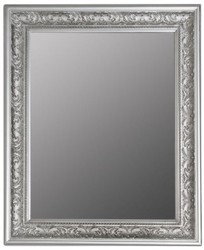 4251549347071 - Barock Spiegel Silber 52 x H 62 cm - Handgefertigter Barock Wandspiegel mit Facettenschliff und wunderschÃ¶nen Verzierungen