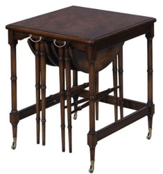 4251549347385 - Luxus Beistelltisch Set Braun   Dunkelbraun 48 x 48 x H 59 cm - Hotel MÃ¶bel