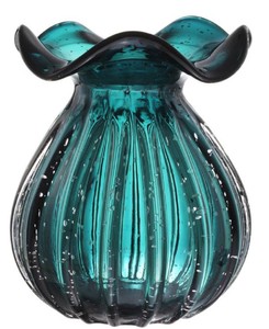 4251549348016 - Glas Vase   Blumenvase GrÃ¼n Ã 23 x H 27 cm - Luxus Wohnzimmer Deko