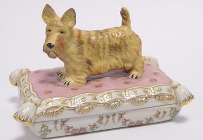 4251549348689 - Jugendstil Schmuckschatulle WeiÃ   Mehrfarbig 18 x 123 x H 12 cm - Porzellan Deko Accessoires