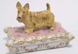 4251549348689 - Jugendstil Schmuckschatulle WeiÃ   Mehrfarbig 18 x 123 x H 12 cm - Porzellan Deko Accessoires