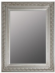 4251549348986 - Barock Wandspiegel Silber 62 x H 82 cm - Handgefertigter Spiegel im Barockstil