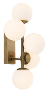 4251549349648 - Luxus Wandleuchte Antik Messingfarben   WeiÃ 27 x 24 x H 50 cm - Wohnzimmer Wandlampe