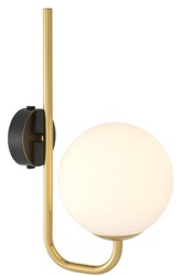 4251549349686 - Luxus Wandleuchte Gold   Schwarz   WeiÃ 15 x 22 x H 36 cm - Hotel & Restaurant Lampe