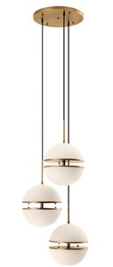 4251549349693 - Luxus HÃ¤ngeleuchte Antik Messingfarben   WeiÃ Ã 45 x H 190 cm - Luxus Wohnzimmerlampe