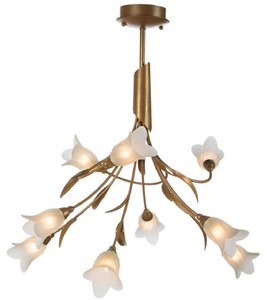 4251549349723 - Luxus HÃ¤ngeleuchte Messingfarben   WeiÃ Ã 60 x H 65 cm - Wohnzimmer HÃ¤ngelampe