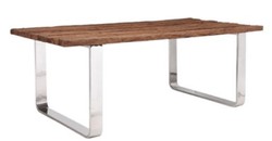 4251549349907 - Luxus Esstisch Braun   Silber 200 x 100 x H 75 cm - Luxus Esszimmertisch