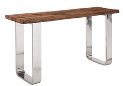 4251549349914 - Luxus Konsolentisch Braun   Silber 140 x 40 x H 80 cm - Luxus Konsole
