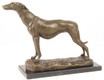 Casa Padrino lujosa figura de bronce en galgo con base de m&aacute;rmol bronce / oro / negro H. 24,5 cm - Figura de Decoraci&oacute;n de Lujo – Bild 3
