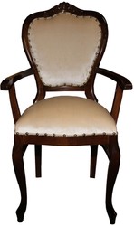 4251549350194 - Barock Luxus Esszimmer Stuhl mit Armlehnen Braun Creme - Möbel 4251549350194 - Barock Luxus Esszimmer Stuhl mit Armlehnen Braun Creme - Möbel
