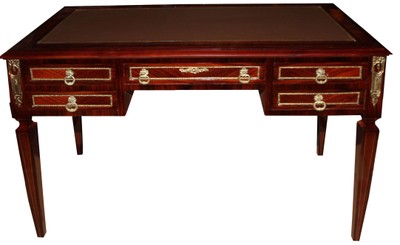 4251549350217 - Luxus Barock Schreibtisch Sekretär 5 Schubladen 120 cm - Handgefertigt aus Massivholz - Barock Schreibtisch Büro Möbel 4251549350217 - Luxus Barock Schreibtisch Sekretär 5 Schubladen 120 cm - Handgefertigt aus Massivholz - Barock Schreibtisch Büro Möbel