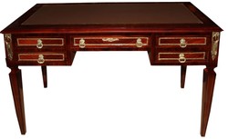 4251549350217 - Luxus Barock Schreibtisch Sekretär 5 Schubladen 120 cm - Handgefertigt aus Massivholz - Barock Schreibtisch Büro Möbel 4251549350217 - Luxus Barock Schreibtisch Sekretär 5 Schubladen 120 cm - Handgefertigt aus Massivholz - Barock Schreibtisch Büro Möbel