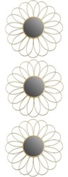 4251549350378 - Designer Spiegel   Wandspiegel 3er Set Gold Ã 25 cm - Deko Accessoires
