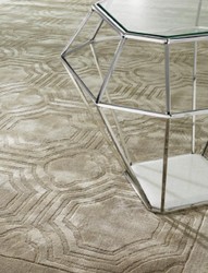 4251549350484 - Luxus Viskose Wohnzimmerteppich Sandfarben - Verschiedene GrÃ¶Ãen - Handgewebter Luxus Teppich