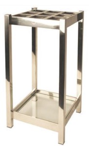 4251549350835 - Luxus Edelstahl SchirmstÃ¤nder Silber 30 x 30 x H 70 cm - Luxus Accessoires