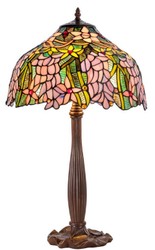 4251549351139 - Luxus Tiffany Tischleuchte Braun   Mehrfarbig Ã 40 x H 62 cm - Deko Lampe aus 576 Teilen handgefertigt